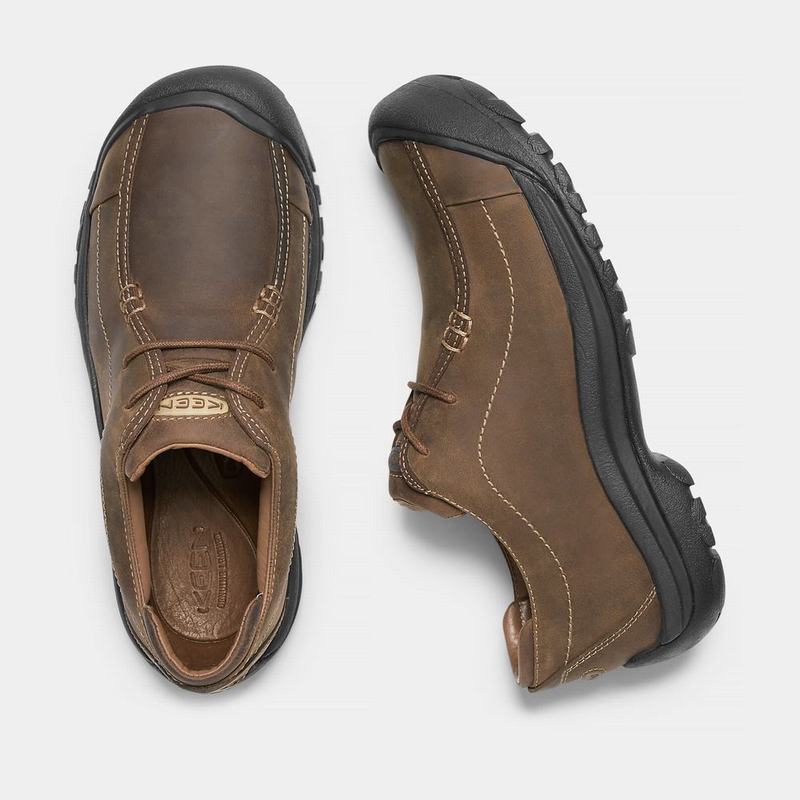 Keen Portsmouth II Mens Casual Shoes Brown/Black Stockists NZ (6913-GLBES)